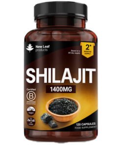 New Leaf Shilajit Capsules 1400mg + 60% Fulvic Acid 120 Caps